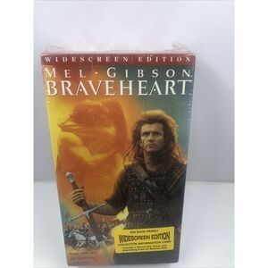 Braveheart (VHS, 2000, 2-Tape Set, Widescreen) Mel Gibson Paramount Sealed
